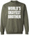 World’s Okayest Brother Printed Sweatshirt Funny Sarcastic Humor Cotton Blend Pullover