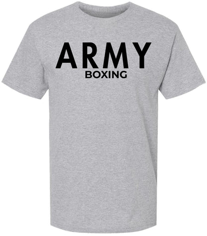 Army Boxing T-Shirt | Military Sports Training Short Sleeve Workout Fitness Gym PT Boxers Shirt 100% Cotton