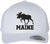 Maine Moose Embroidered Trucker Cap | Adjustable Snapback Hat | Wildlife Graphic Outdoor Adventure Headwear
