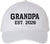 GRANDPA EST. 2026 New Grandpa Hat Fun Gift Embroidered Dad Hat Cotton Cap