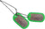 US Military Dog Tag Set - ID Matte Metal ID Dog Tags Necklace Complete Set with 2 Chains and 2 Silencers