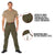 Vintage Military Cargo Pants with Paratrooper Design by Phalanx International