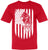 USA Flag Eagle Printed T-Shirt | 4th of July Patriotic American Independence Memorial Day Freedom Tee Shirt