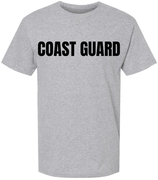 Coast Guard T-Shirt | US Physical Training PT Team Gym Workout Double Sided Printed Tee Shirt
