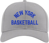 New York basketball Embroidered Baseball Cap | 100% Polycotton Snapback Sports Unisex Dad Hat