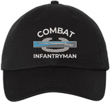Combat Infantryman Embroidered Baseball Cap - Army CIB & Veteran Gift for Men & Women - 100% Cotton Adjustable Hat