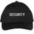 SECURITY Lightweight Twill Snapback Cap Structured Uniform Guard Agent Adjustable Hat