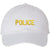 POLICE Unstructured Dad Hat Low Profile Adjustable Baseball Cap for Security, Guard & Law Enforcement Uniforms