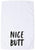 Nice Butt Embroidered 100% Cotton Hemmed Edges Funny Hand Towel