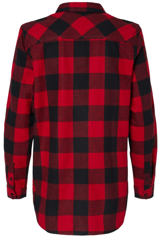 Women’s Boyfriend Oversized Flannel Shirt, Ultra Soft Modern Fit Bufflao Plaid Button Up Top