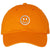 SMILEY FACE Adjustable Dad Cap Unstructured Face Trendy Unisex Preppy Hat