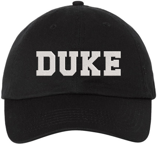 DUKE Embroidered Dad Hat Adjustable Baseball Cap Strapback Low Profile Cap