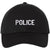 POLICE Unstructured Dad Hat Low Profile Adjustable Baseball Cap for Security, Guard & Law Enforcement Uniforms