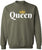 Queen Crown Printed Sweatshirt Royal Gift Valentines Day Girlfriend Cotton Blend Crewneck Pullover