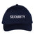 SECURITY Lightweight Twill Snapback Cap Structured Uniform Guard Agent Adjustable Hat
