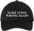 Make Lying Wrong Again Embroidered Dad Hat | Funny Political Adjustable Baseball Cap for Men & Women
