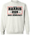 HARRIS 2028 Save Democracy Printed Sweatshirt Political Election Cotton Blend Crewneck Pullover