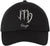 Zodiac Signs Embroidered Dad Hat | Adjustable Astrology Horoscope Monthly Symbols Designs Unstructured Cap, Black