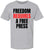 Freedom Requires A Free Press Printed T-Shirt Patriotic First Amendment Free Speech 100% Cotton Crewneck Tee