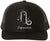 Zodiac Signs Embroidered Trucker Hat | Adjustable Snapback Astrology Horoscope Monthly Symbols Designs Mesh Cap, Black