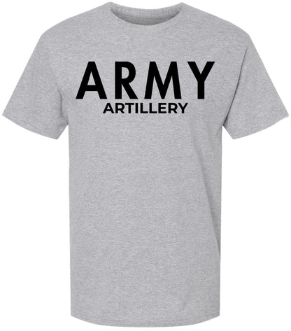 Army Artillery T-Shirt | U.S. Military Field Corps Soldier Physical Training PT Short Sleeve Tee Shirt for Men & Women