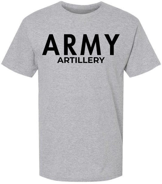 Army Artillery T-Shirt | U.S. Military Field Corps Soldier Physical Training PT Short Sleeve Tee Shirt for Men & Women
