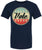 Vote Printed T-Shirt Vintage Retro American Flag Circle Design Political Patriotic Election Day Tee