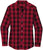 Women’s Buffalo Plaid Flannel Shirt Button Up Open Collar Lightweight Super Soft French Front Top