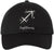 Zodiac Signs Embroidered Dad Hat | Adjustable Astrology Horoscope Monthly Symbols Designs Unstructured Cap, Black