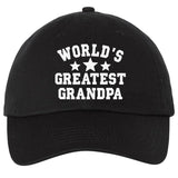 World's Greatest Grandpa Soft Cotton Dad Hat Baseball Hat for the World's Best Grandpa