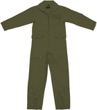 Olive Drab - Flight Suit US Air Force Style Tactical Coveralls - Kid's