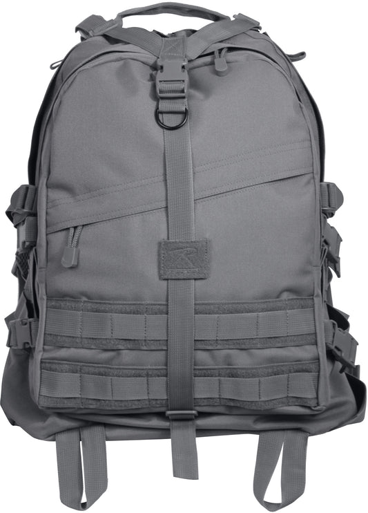 Gun Metal Grey- Large Transport Pack Tactical MOLLE Backpack Army Assault Bag Military Knapsack