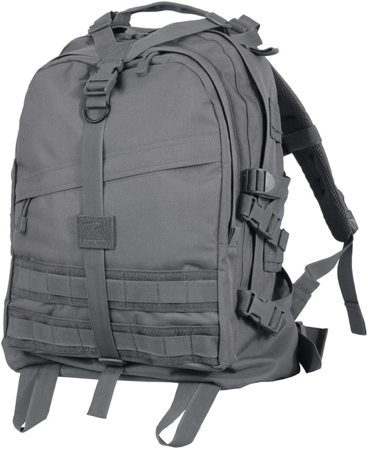 Gun Metal Grey- Large Transport Pack Tactical MOLLE Backpack Army Assault Bag Military Knapsack
