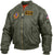 Sage Green Military Air Force Style MA-1 Flight Jacket with 5 Removable Patches