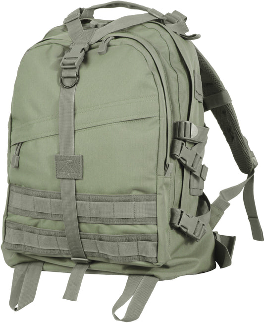 Foliage Green - Large Transport Pack Tactical MOLLE Backpack Army Assault Bag Military Knapsack