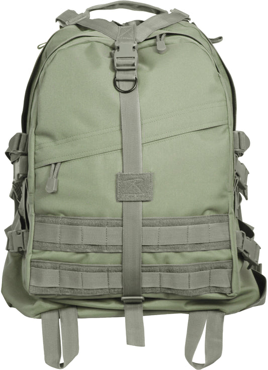 Foliage Green - Large Transport Pack Tactical MOLLE Backpack Army Assault Bag Military Knapsack