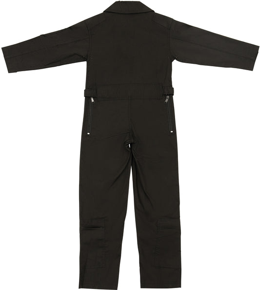 Black - Tactical Flight Suit US Air Force Style Pilots Coveralls - Kid's