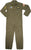 Olive Drab - Kids Top Gun Flight Coveralls with Patches