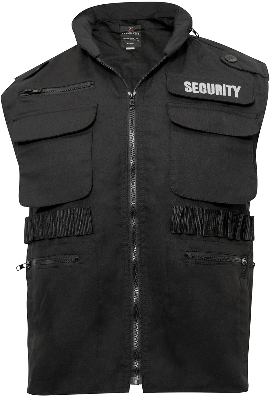 Black - Tactical Law Enforcement SECURITY Ranger Vest
