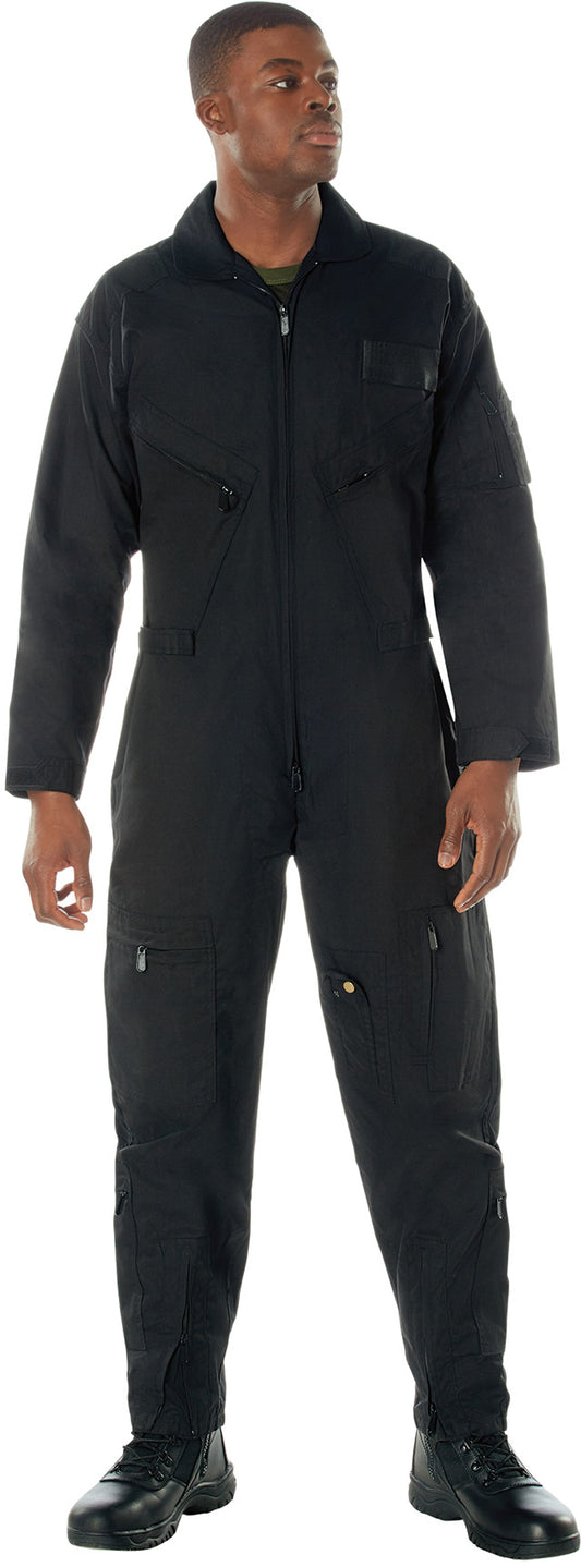 Black - Tactical Flight Suit US Air Force Style Pilots Coveralls