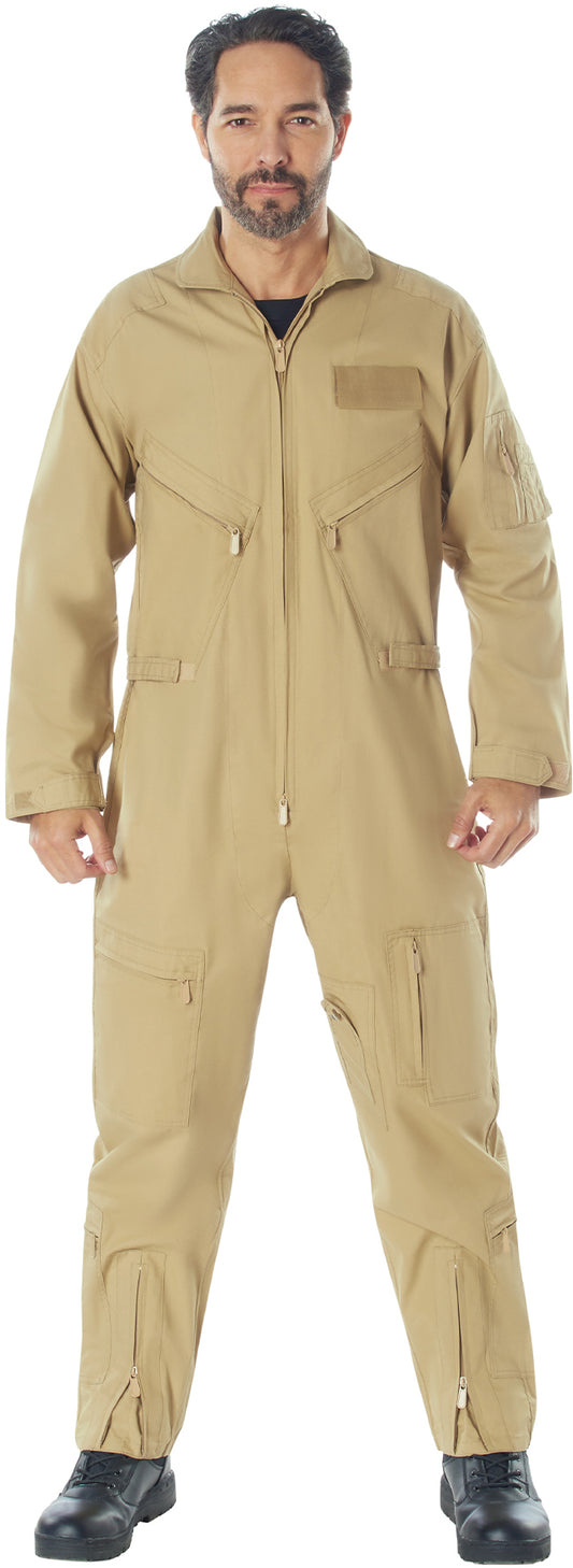 Khaki - Tactical Flight Suit US Air Force Style Pilots Coveralls
