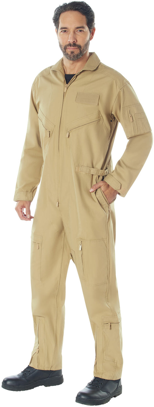 Khaki - Tactical Flight Suit US Air Force Style Pilots Coveralls