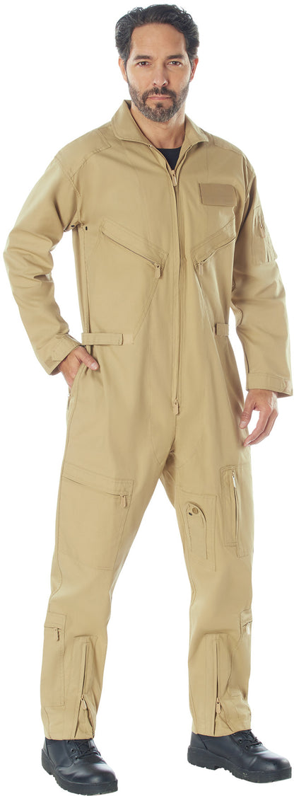 Khaki - Tactical Flight Suit US Air Force Style Pilots Coveralls