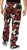 Red Camouflage - Tactical BDU Pants Cargo Fatigues - Poly/Cotton Twill - Button Fly
