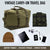 Olive Drab - Vintage Carry-On Travel Bag - Duffle with Trolley Sleeve - 16