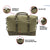 Olive Drab - Vintage Carry-On Travel Bag - Duffle with Trolley Sleeve - 16
