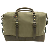 Olive Drab - Vintage Carry-On Travel Bag - Duffle with Trolley Sleeve - 16