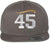 45th President Hair Embroidered Flat Bill Snapback Cap | Trump Supporters Adjustable Slick Hat