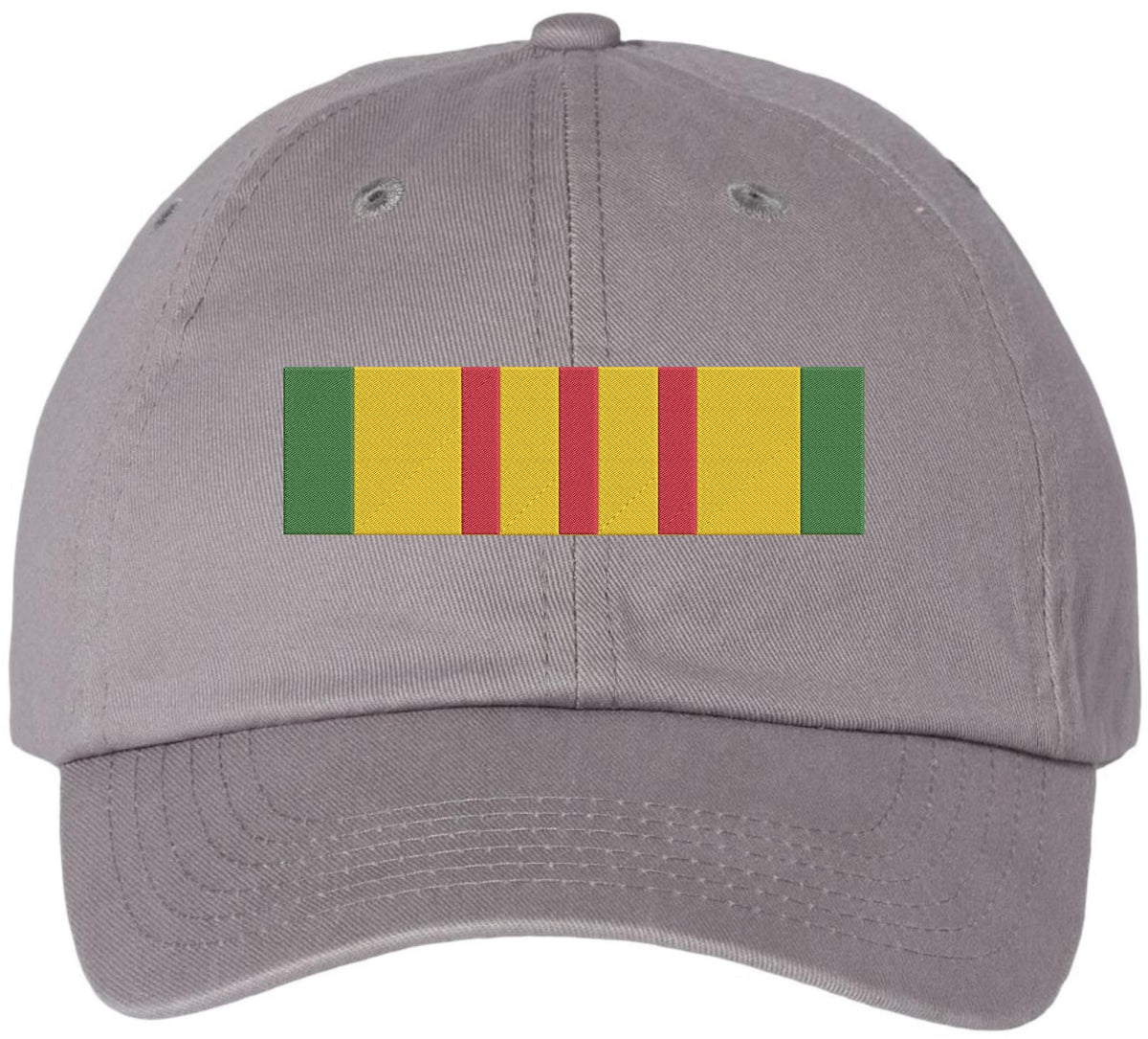 Vietnam Service Ribbon Embroidery Dad Hat | USA Military Army Patriotic 100% Cotton Baseball Cap