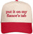 Put It in My Fiance's Tab Hat - Funny Embroidered Snapback Cap, Two-Toned Structured Fit for Women